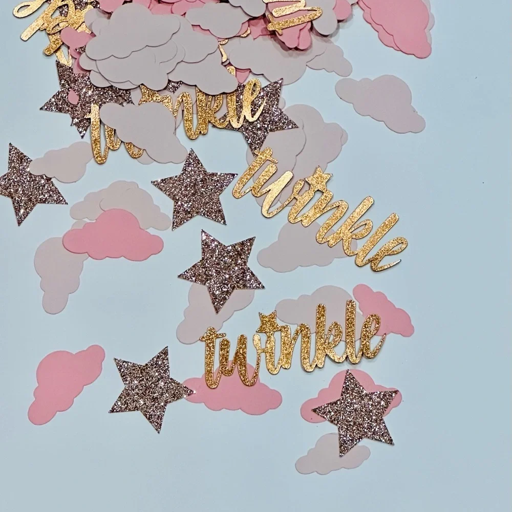 Cloud and Stars Confetti Twinkle Twinkle Little Star Confetti Stars Party Decor